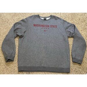 Washington State Cougars Band Nike Gray Fleece Crewneck Sweatshirt Size XL